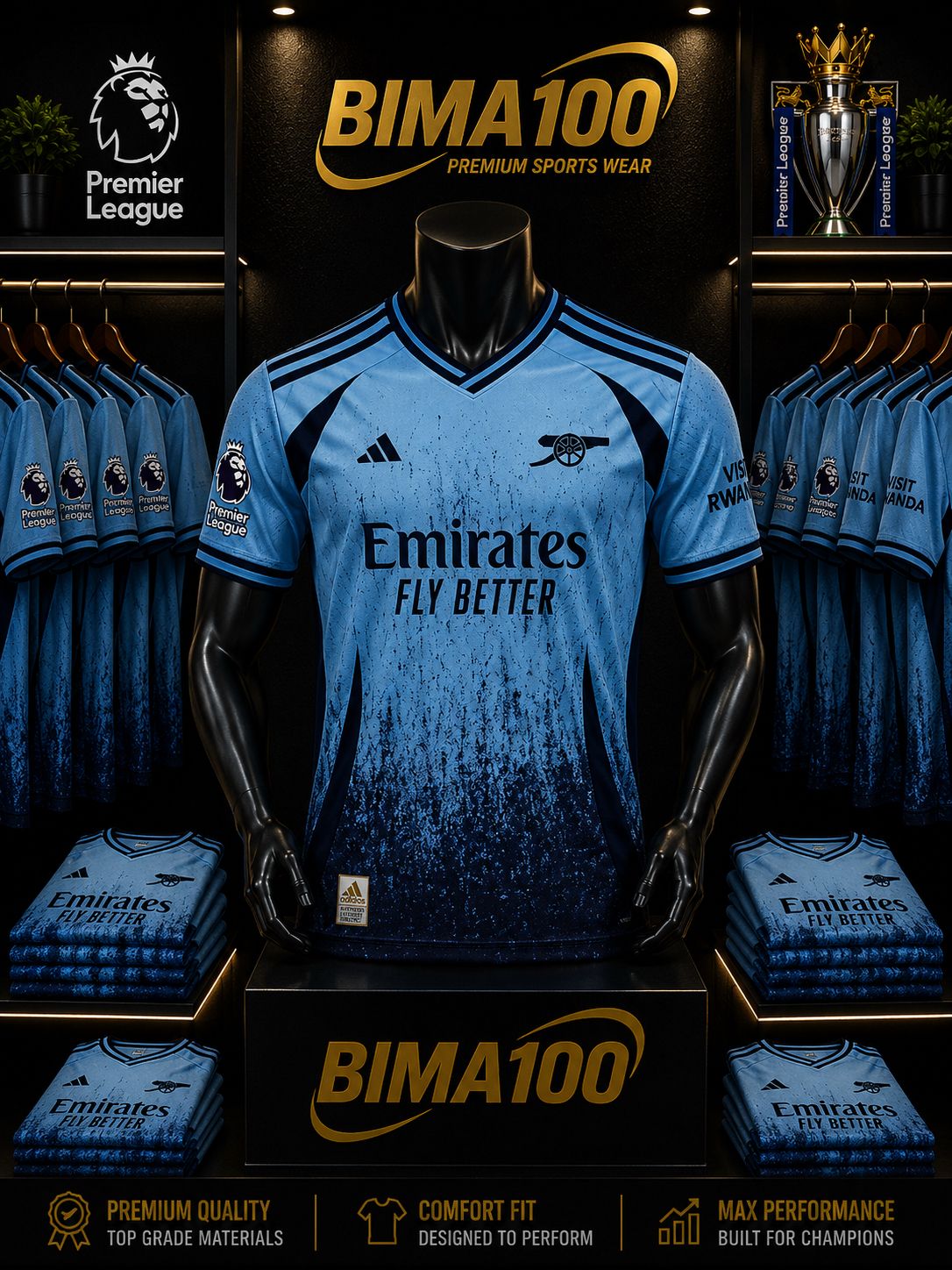 (OFFER) ARSENAL ADIDAS PREMIUM FOOTBALL THIRD JERSEY Football Jersey Authentic 2026 World Cup Jersey International Football Good Quality