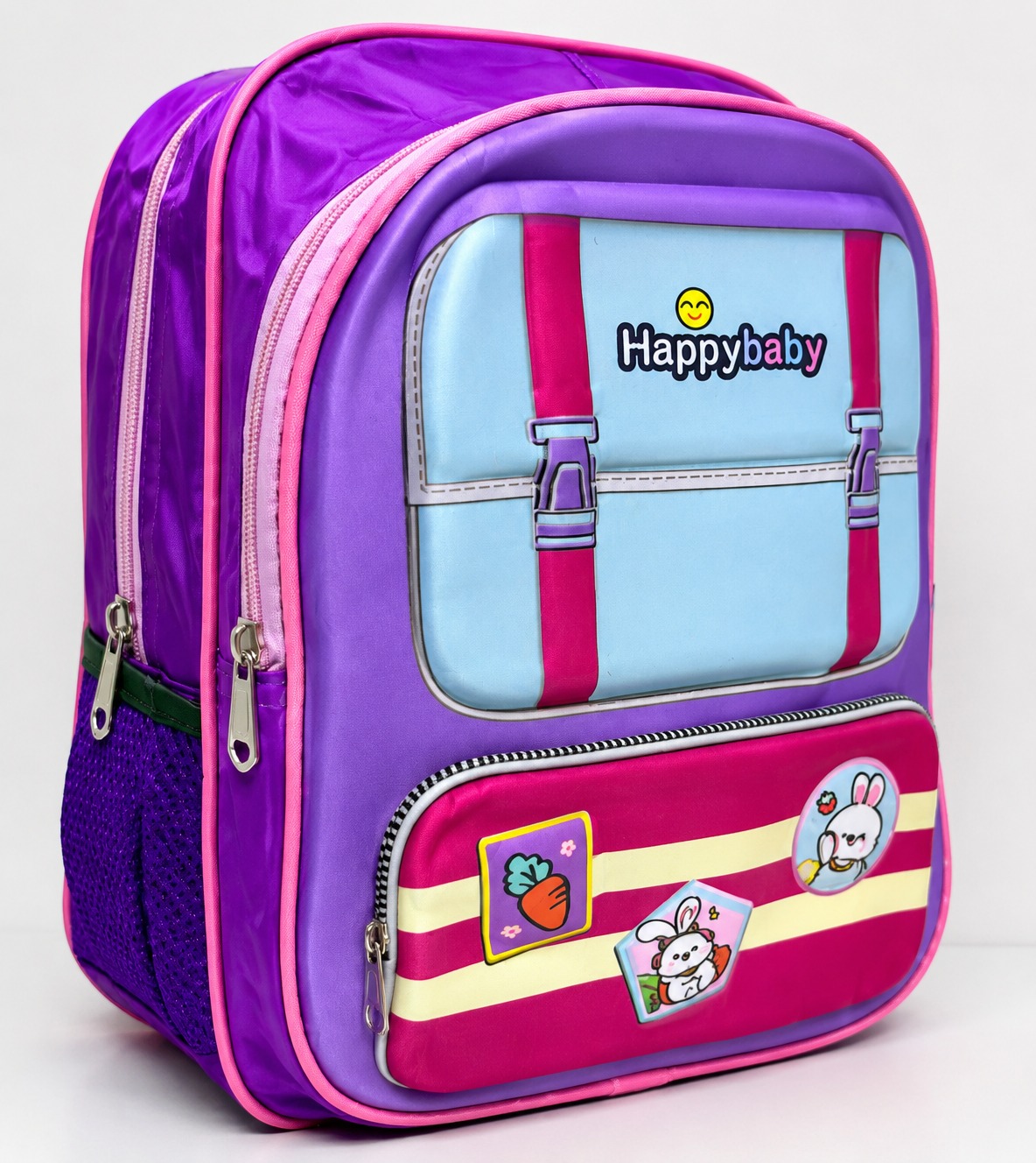 (OFFER) Cute themed Kids School Backpack Boys and Girls Lightweight Breathable Back Strap Children School Bag,Cartoon Schoolbag Pink/blue