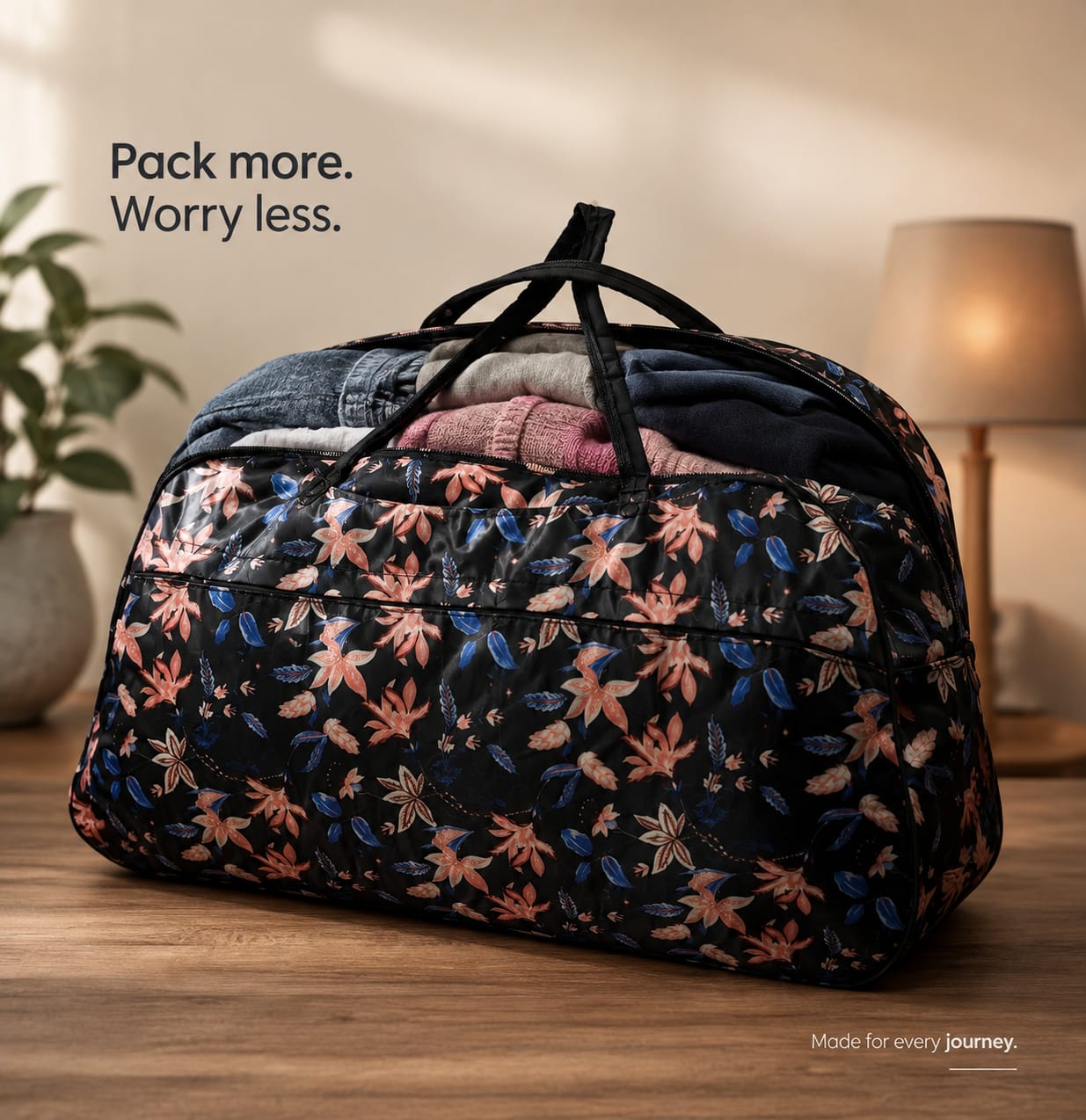 (OFFER) Leather Bags Luggage Travel Gear Travel Bags Handy Travel bag Duffel Bag PU Gift Bag Large And Small Bag Waterproof Short-Term Long Term Ttravel Shoulder Bag