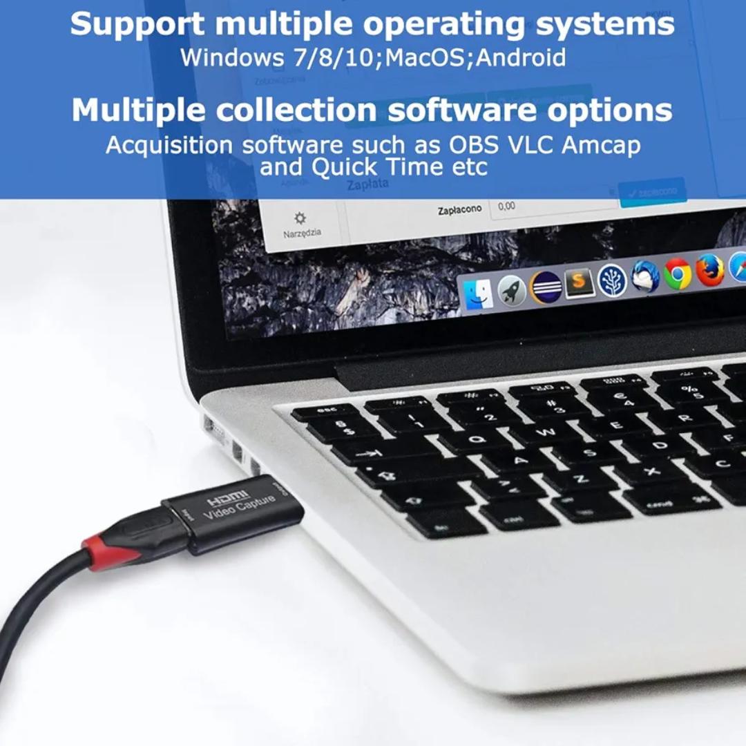 4K HDMI Video Capture Card USB 3.0 Cam Link Adapter for PC Live Streaming Gaming