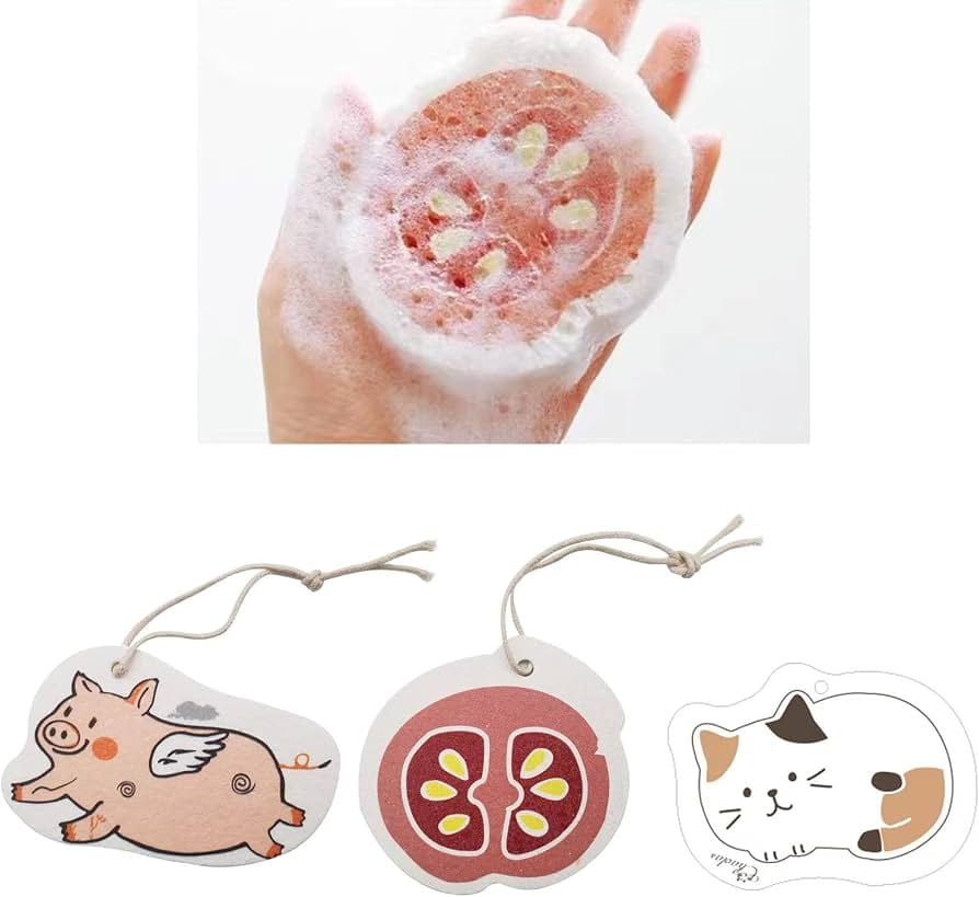 Dish Washing Sponge Pad,Cute Expandable - Cartoon Animal Design