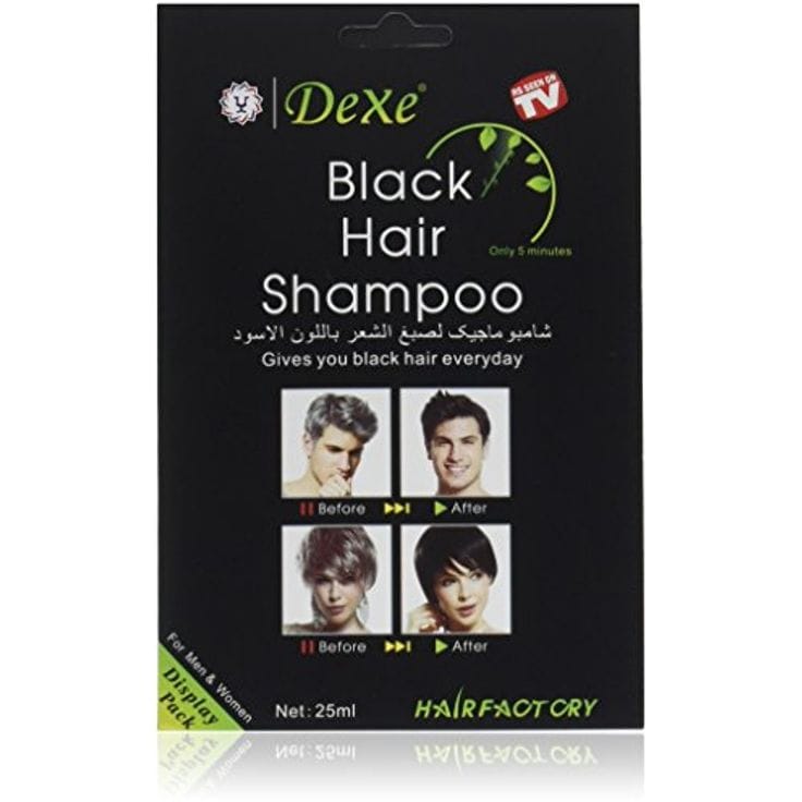 Dexe Black Hair Shampoo - Quick Hair Dye Shampoo (25ml Sachet)