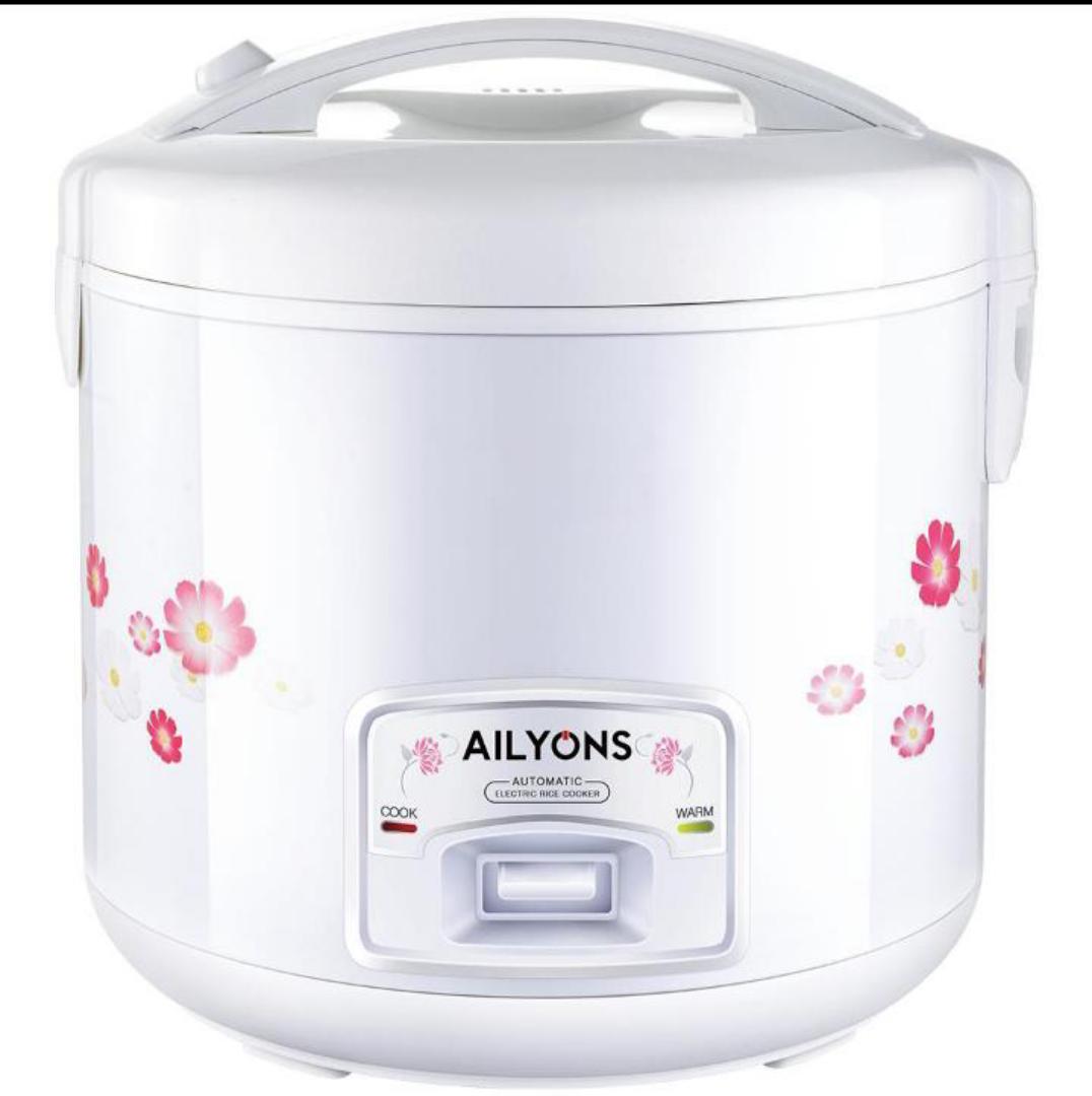 AILYONS 1.8L Rice Cooker — A compact electric rice cooker designed for everyday home cooking. It typically cooks enough rice for small to medium families