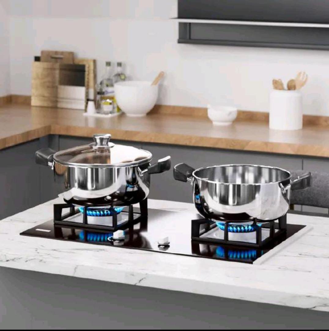 【Promotion】Jamespot 10PCS Stainless steel Pots Non Stick Sufuria Cookware Set Cooking Pots Sufuria 5pcs pots+5pcs lids（16/18/20/22/24cm)