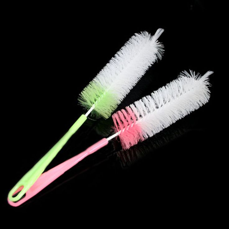 Baby Bottle Cleaning Brush Set – 360° Rotating Bottle Cleaner with Nipple Brush & Sponge Brush, BPA-Free Baby Feeding Bottle Cleaning Kit