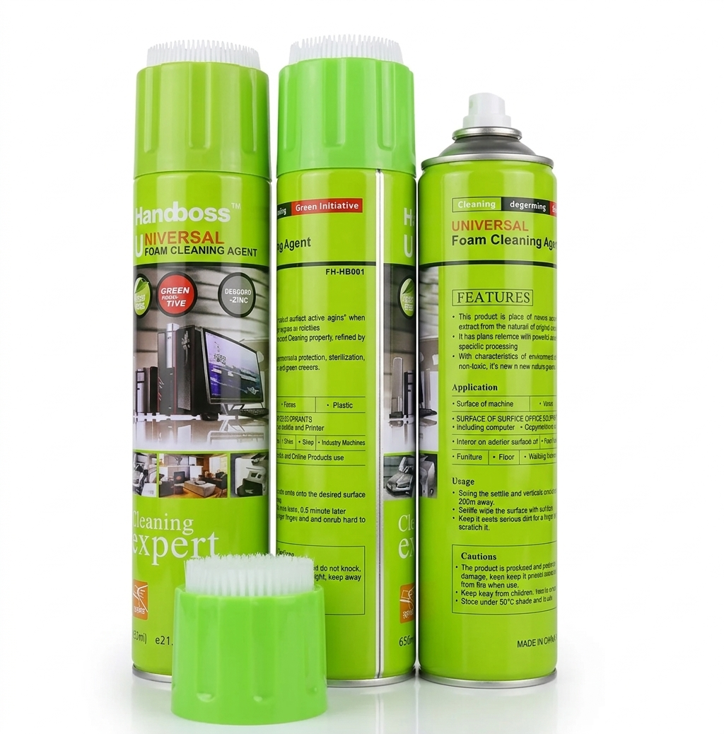 HANDBOSS Multipurpose Foam Cleaner Spray for Car Interior Sofa Carpet Upholstery Stain Remover 650ml