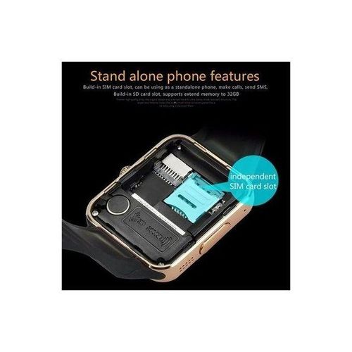 W008 Smart Watch Bluetooth 3.0 Sim Card Slot Push Message.
