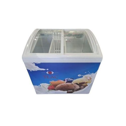 Tlac 156L Fast Freezing Display Freezer --- Transparent Glass Top (Ice Cream & Frozen Products)