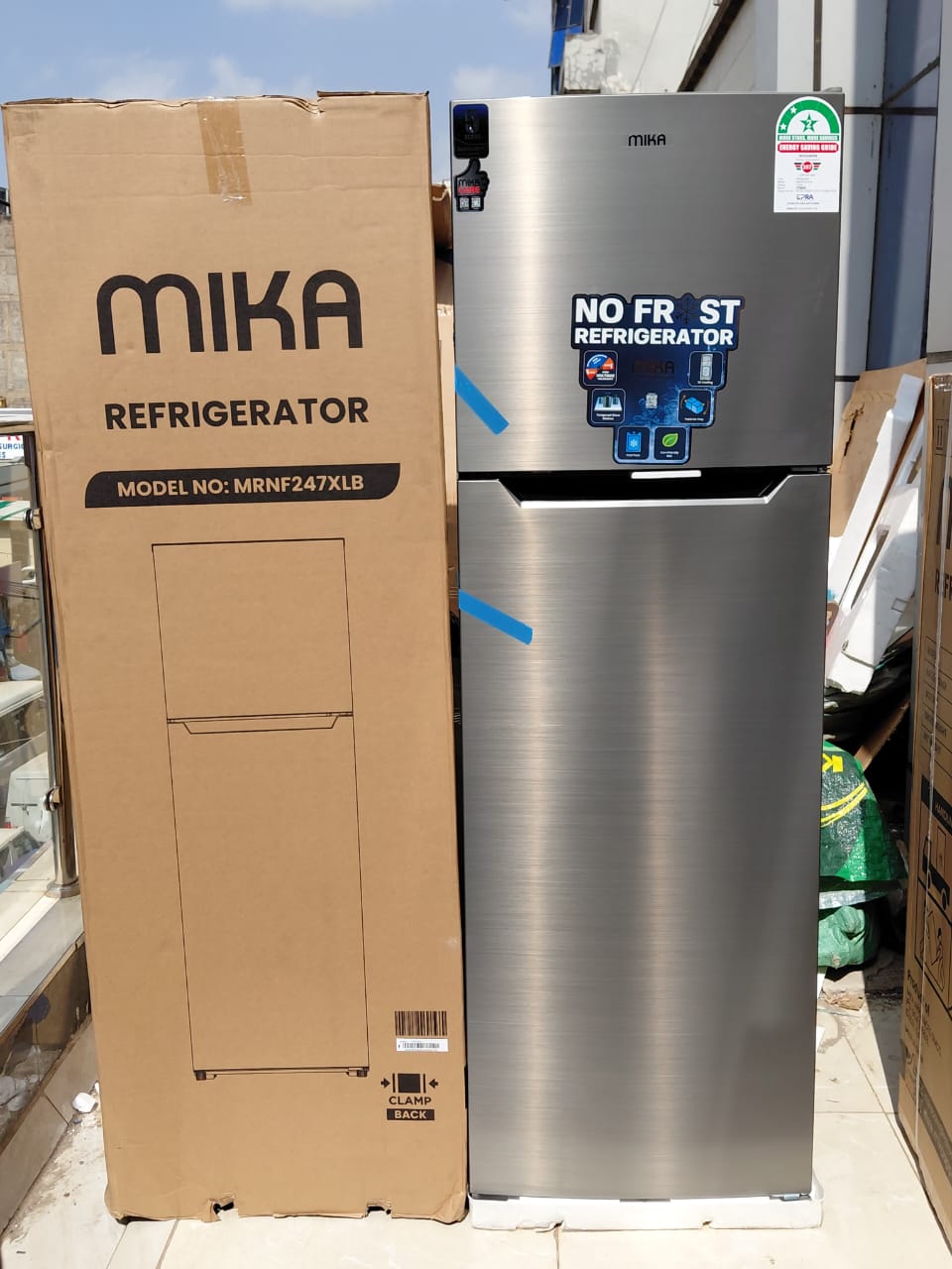 Mika 247L No Frost Double Door Fridge — Multi-Air Flow Cooling (Energy-Saving)