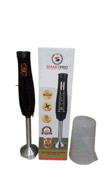 Smartpro 800W Electric Hand Blender with Jar --- 4-Blade System (1 Year Warranty)