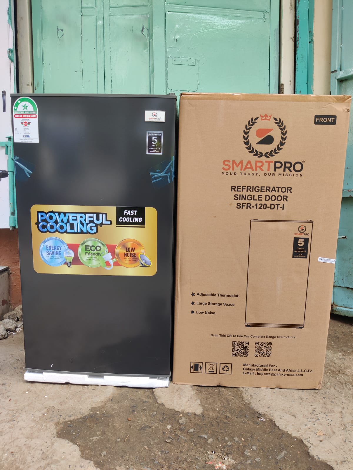Smartpro 90L Single Door Fridge 120DTI — Fast Cooling with Adjustable Thermostat (Energy-Saving for Homes & Offices)