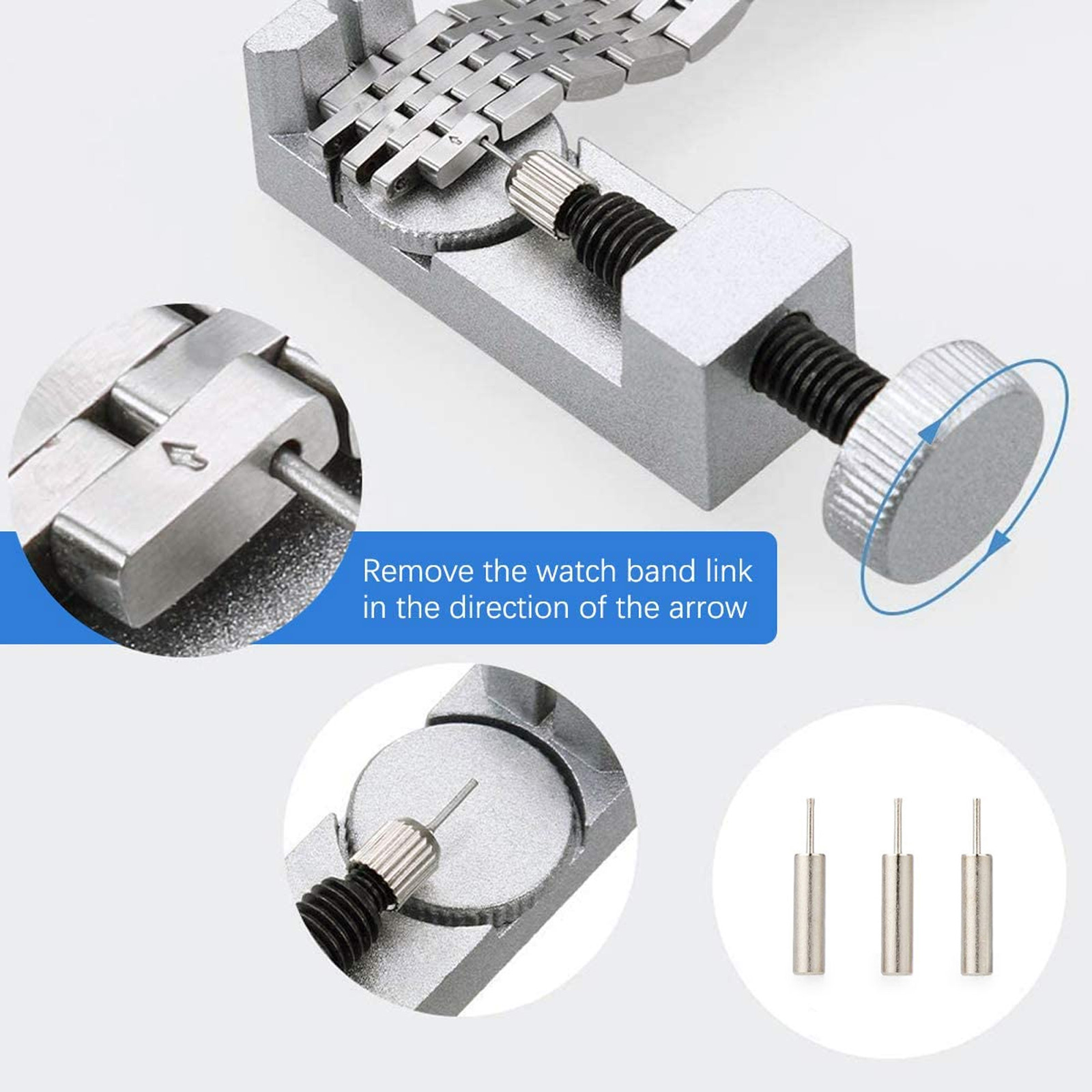 Trading 6 Piece Watch Band Link Remover Repair Tool Kit Set