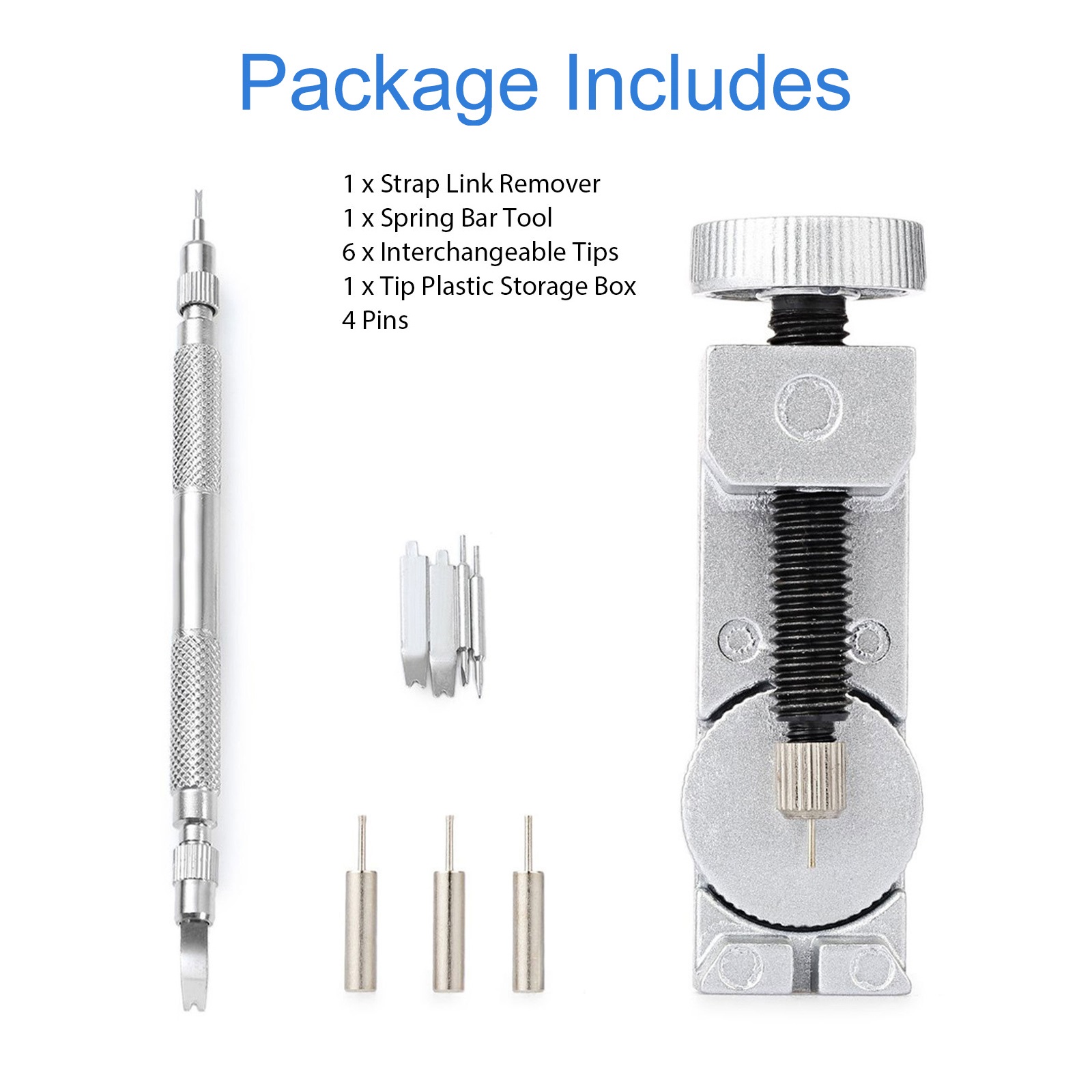 Trading 6 Piece Watch Band Link Remover Repair Tool Kit Set