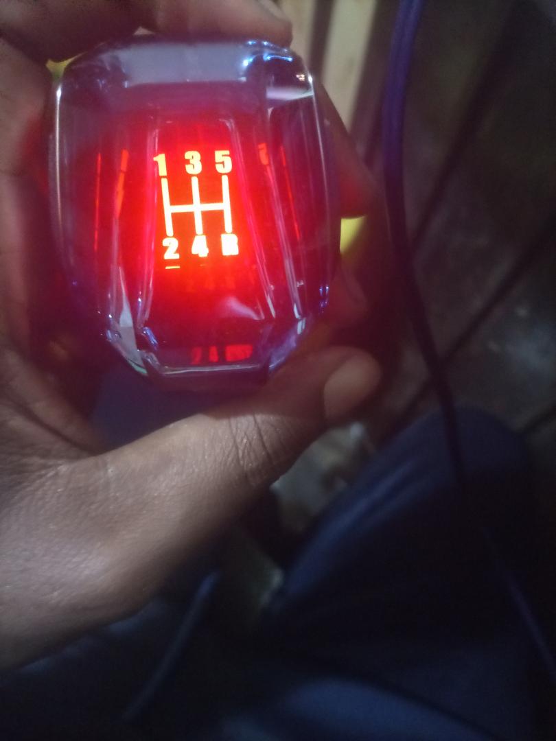 crystal gear knob 5-speed pattern