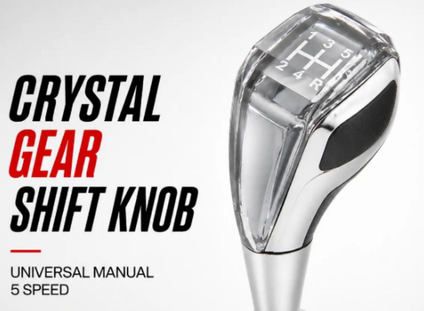crystal gear knob 5-speed pattern