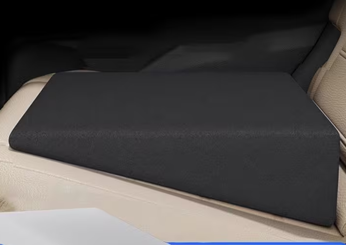 1 Wedge Car Cushion for Driving ,Soft Memory Foam Driver Seat Cushion for Car, lorry, trucks ,Cushion for Tailbone & Back Pain Relief (Black)