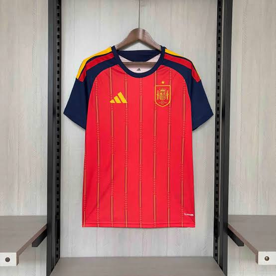 World Cup Jersey 2026, Spain Home  Authentic Player Original Jersey 2026 World Cup Edition - Premium Red Football Kit - La Roja Unisex Sports Tee