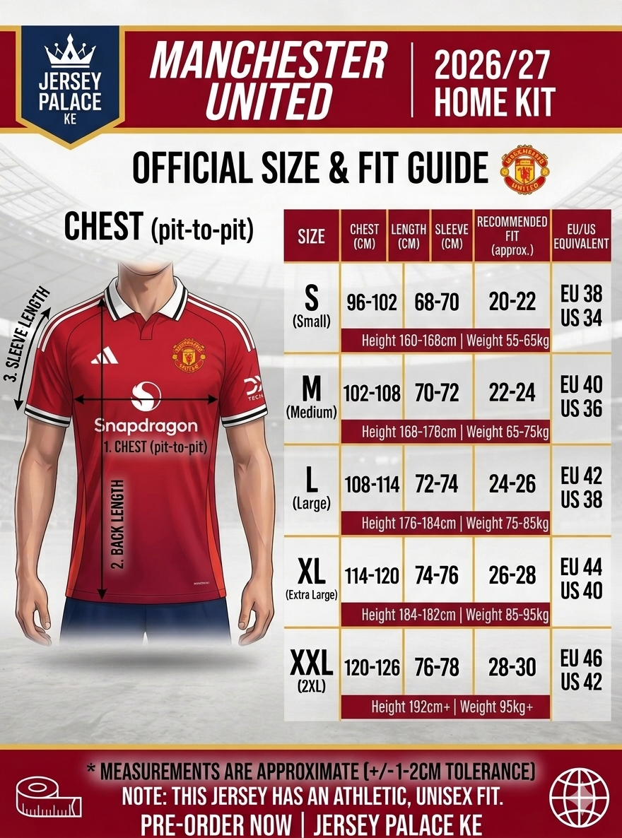 🔥 New 26/27 Original  Player/Authentic Version Manchester United Jersey – Home Premium Quality Football Shirt – Breathable player Edition