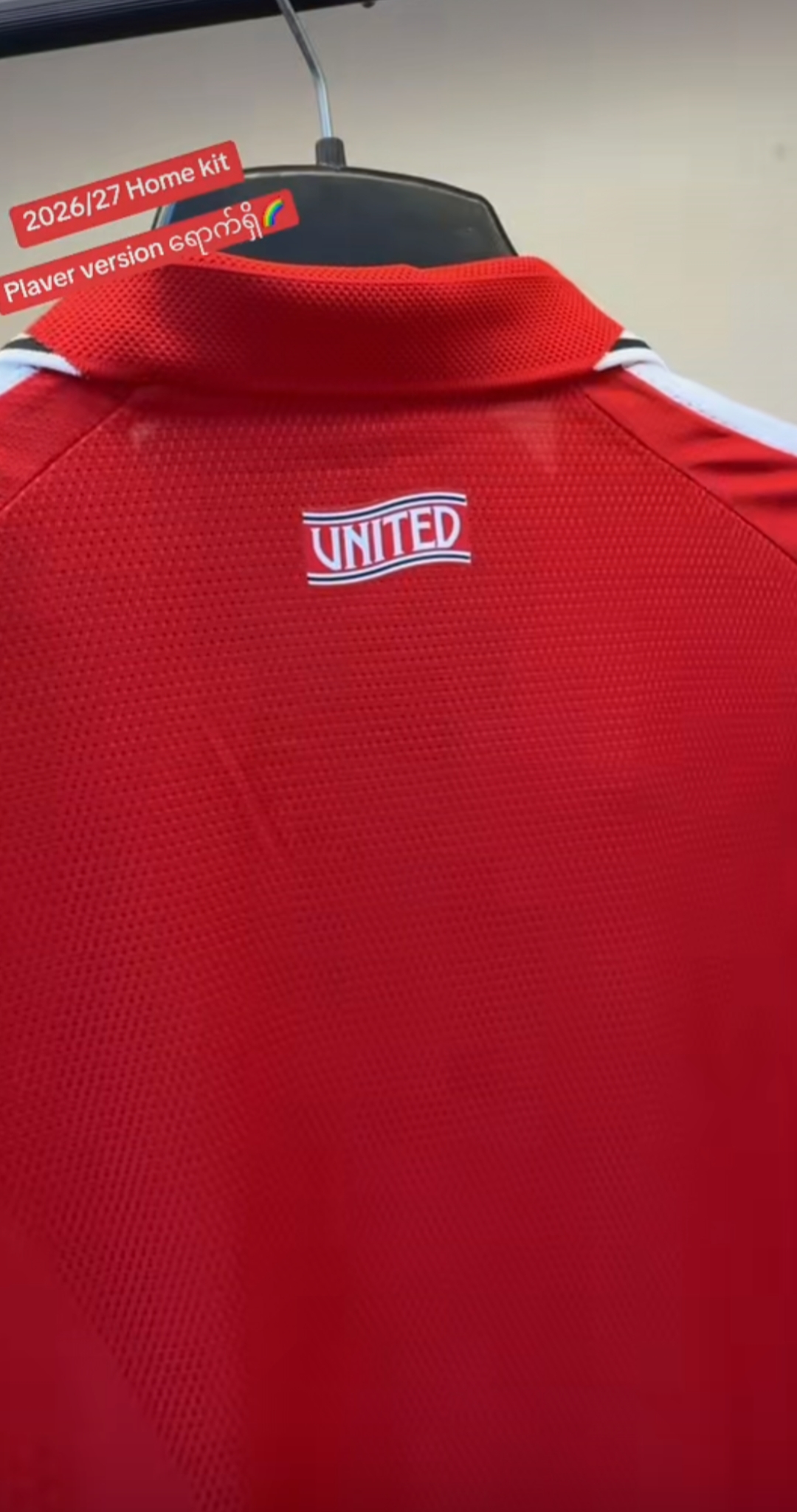 🔥 New 26/27 Original  Player/Authentic Version Manchester United Jersey – Home Premium Quality Football Shirt – Breathable player Edition
