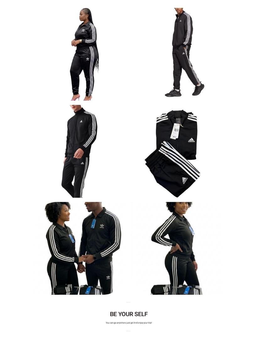 Adidas Originals Tracksuit Set - Classic Black & White Unisex Sports Jacket & Joggers Sweatsuit - Premium Athletic Streetwear-Men'S Clothing Tops Jackets Casual Jacket