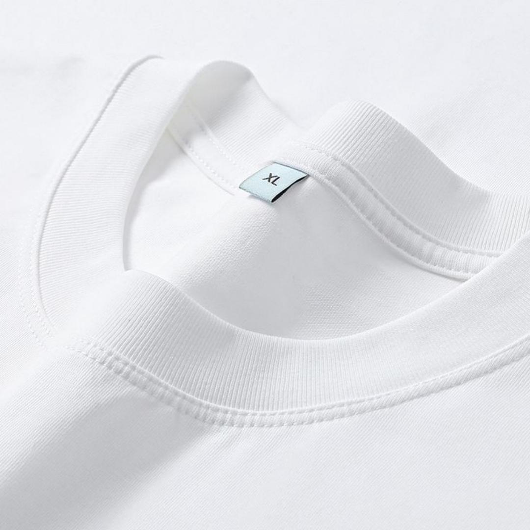 Premium Plain T-Shirts 100% Cotton Heavyweight Crewneck Tee – Men’s & Women’s Unisex Casual Short Sleeve Blanks – Black & White Sizes M-2XL