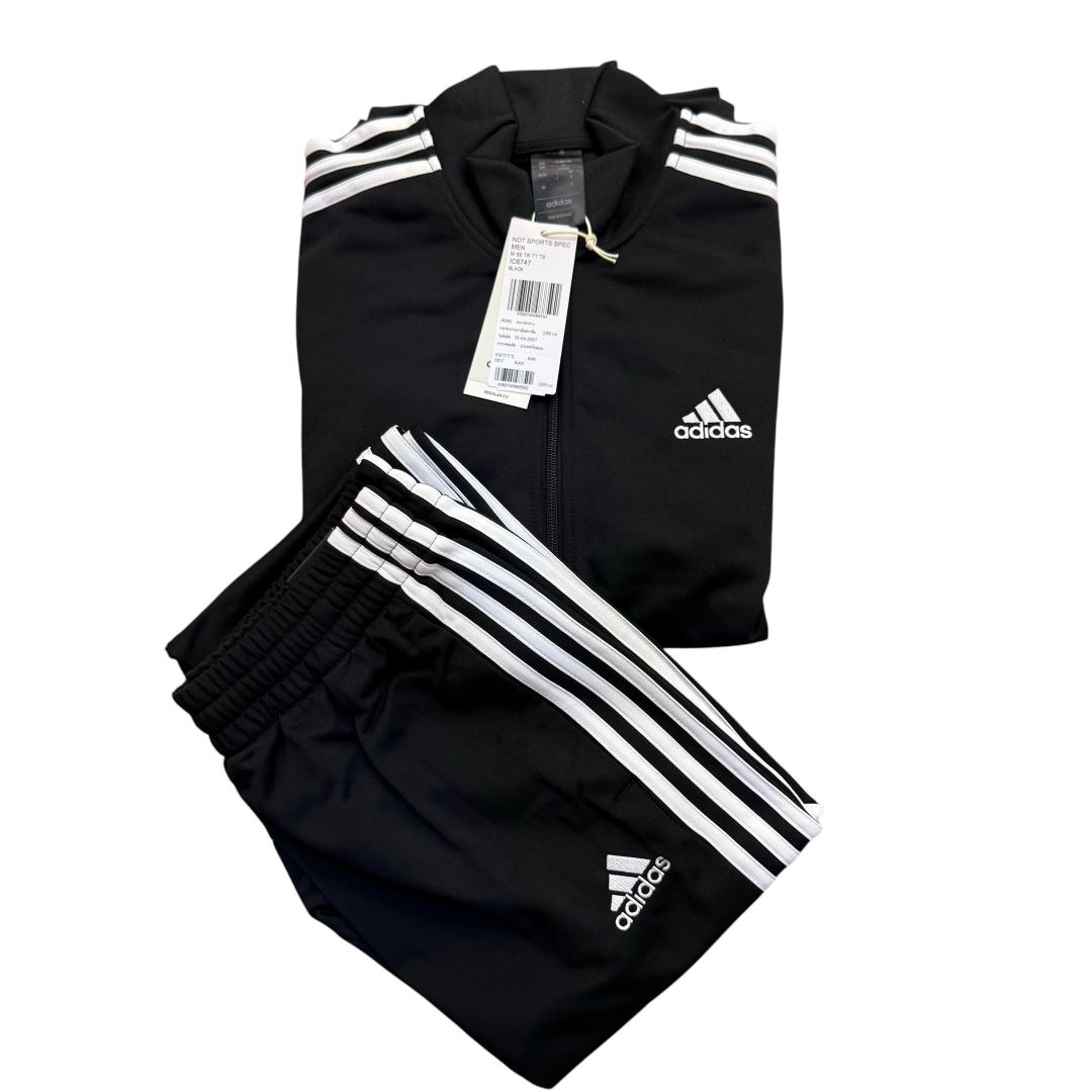 Adidas Originals Tracksuit Set - Classic Black & White Unisex Sports Jacket & Joggers Sweatsuit - Premium Athletic Streetwear-Men'S Clothing Tops Jackets Casual Jacket
