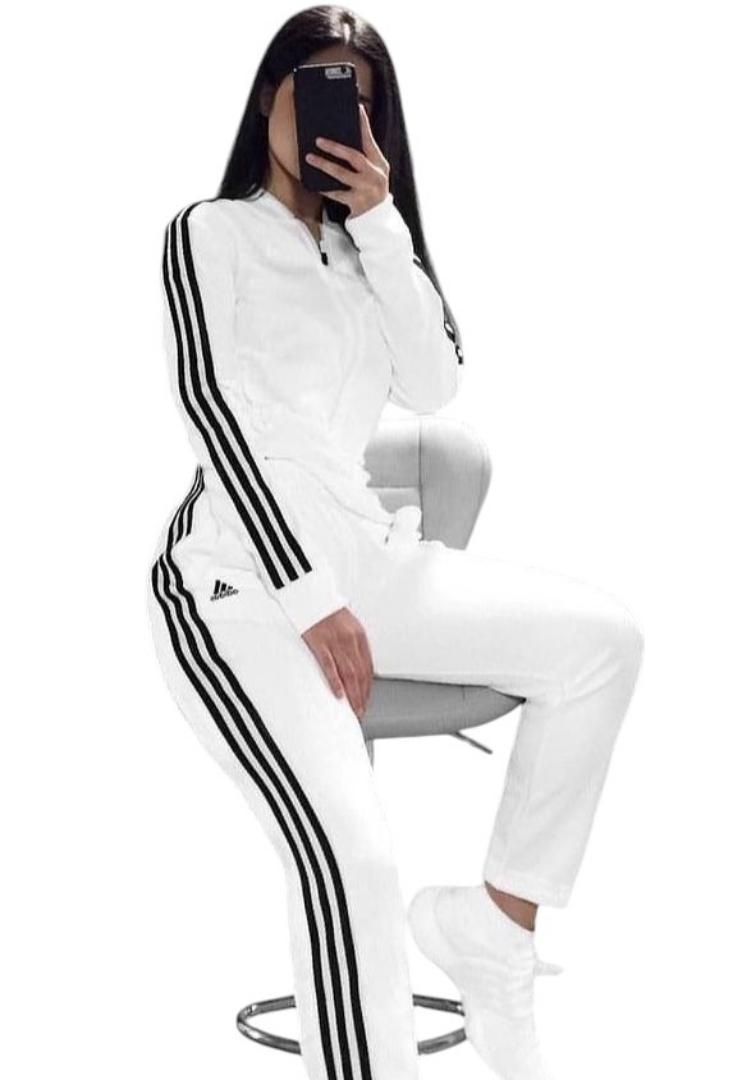 Adidas Originals Tracksuit Set - Classic Black & White Unisex Sports Jacket & Joggers Sweatsuit - Premium Athletic Streetwear-Men'S Clothing Tops Jackets Casual Jacket