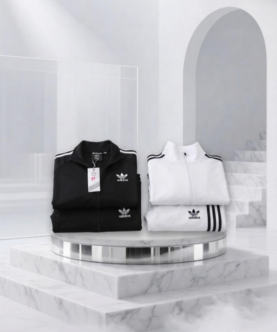 Premium Classic Tracksuit Set - Classic Black & White Unisex Sports Jacket & Joggers Sweatsuit - Premium Athletic Streetwear-Men'S Clothing Tops Jackets Casual Jacket