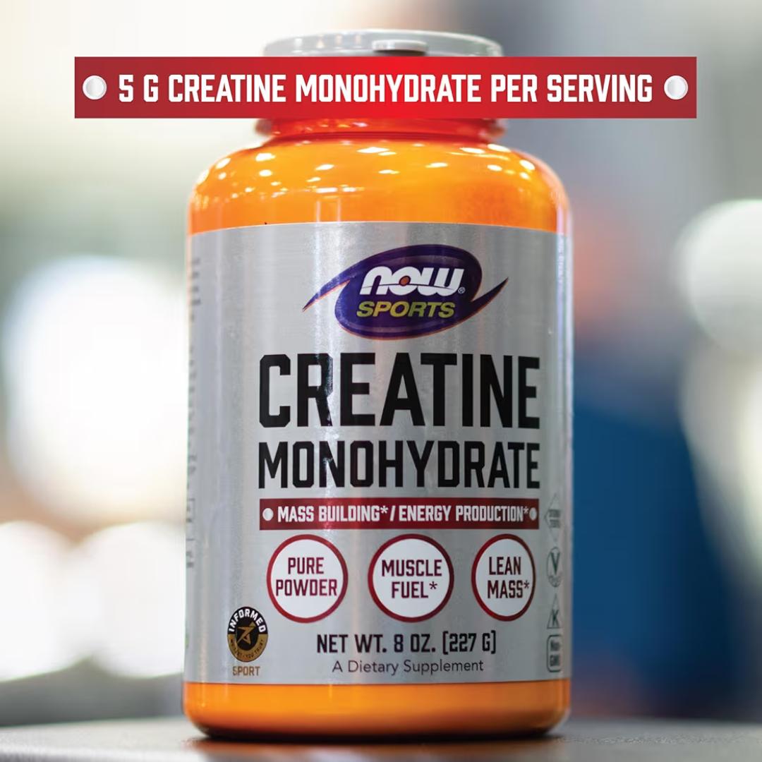 Now Creatine Monohydrate powder Supplement 227g