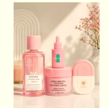ESTELIN 4 in 1 SPOT FADING SET!!! Toner + Rosehip Niacinamide Serum + Alpha Arbutin Cream + SPF 50 Sunscreen