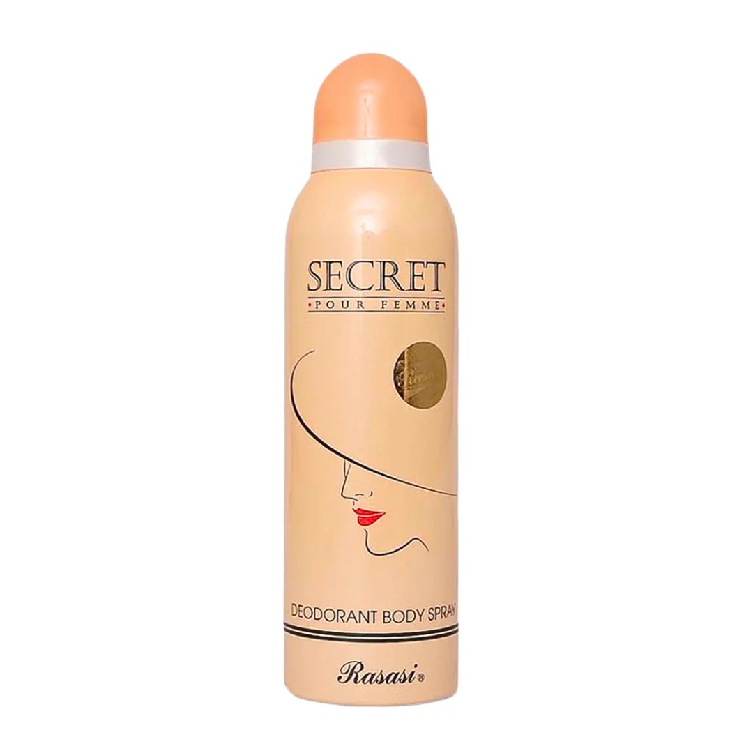Rasasi Secret Pour Femme Deodorant Body Spray for Women – 200ml