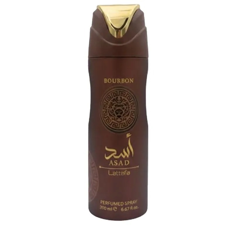 Asad Bourbon Deodorant 200ml Long Lasting Perfumed Body Spray