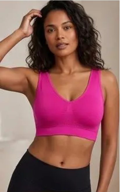 3PCS Seamless V-Neck Boobtop | Ribbed Texture | Comfort Fit | Light Support
