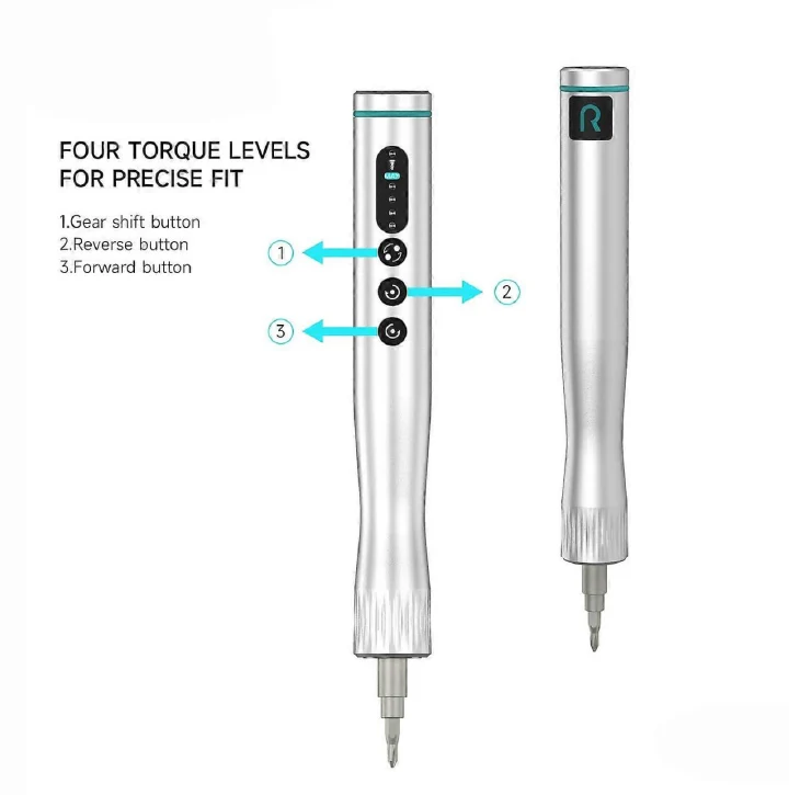 Electric Rechargeable Screwdriver Set 4-Speed Adjustable with 42 Bits Mobile Phone Repair Disassembly