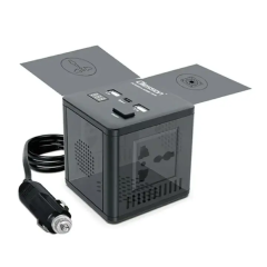 Olesson Car Power Inverter 150W Socket 2 Type-C + 2 USB Car Charger W/LED Display Converter Adapter Modified Sine Wave