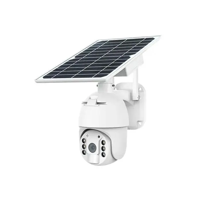Solar powered AI CCTV camera security cctv PTZ camera 4k hd resolution wifi camera 2-way audio camera 360 degrees rotation mobile app motion sensor human body detection