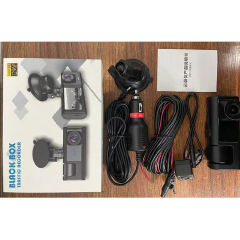 3-in-1 Car Dashcam – Front & Rear Camera + Rearview Mirror Display