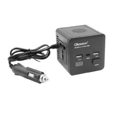 Olesson Car Power Inverter 150W Socket 2 Type-C+2USB Car Charger W/LED Display Converter Adapter Modified Sine Wave