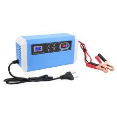 10A Smart Battery Charger 3 Stage Fast Auto Charger LCD Display 12V-24V AGM GEL Lead Acid Repair Maintainer for Cars Trucks Motorcycles