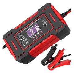 Car Battery Charger 12V 6A Pulse Repair LCD Display Smart Fast Charge AGM Deep Cycle GEL Lead-Acid Charger