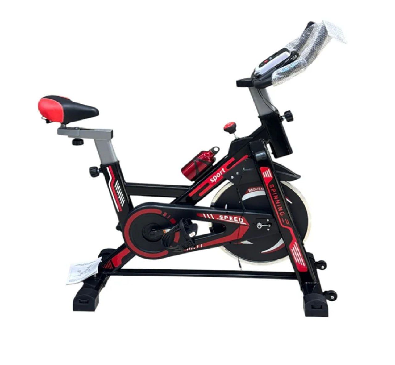 York Chrome 50KG Adjustable Dumbbell Set + Sport 13kg FlyWheel Indoor Cycling Exercise Spin Bike