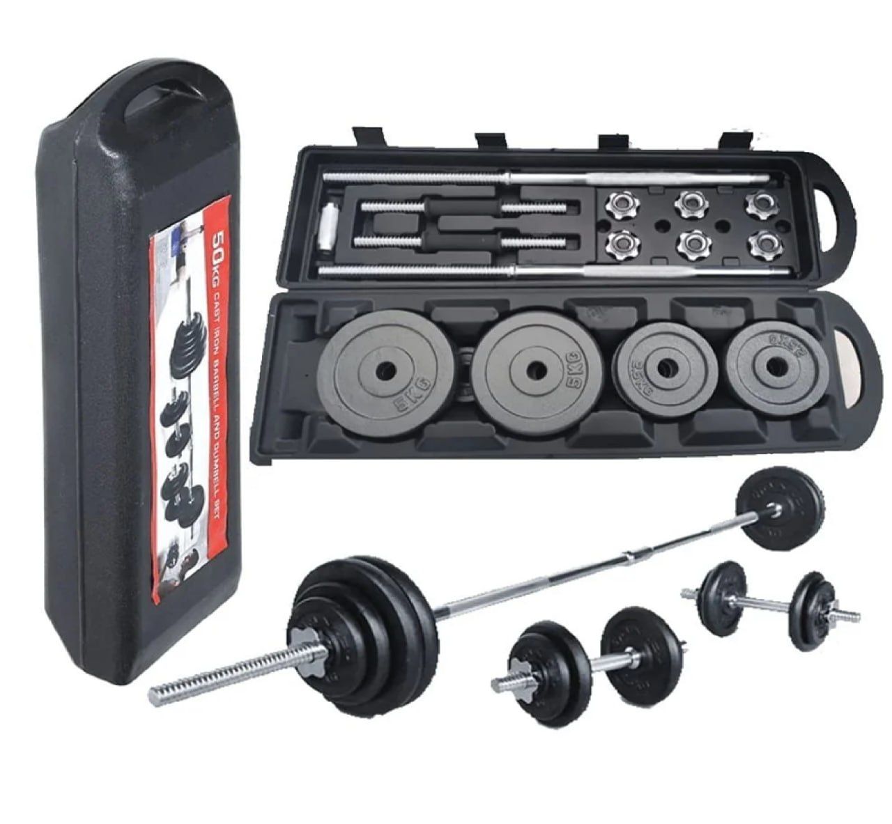 All In one Adjustable Barbell and Dumbbell Set 50 Kg Plus  FREE Battery Powered Weight Scale|Body Weight Scale Electronic Weighing Scale Digital Scales