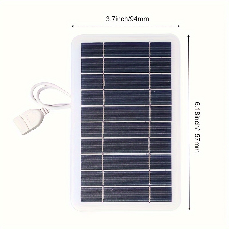 1PC 5V Waterproof Flexible Solar Panel With USB Port Portable Outdoor Sunlight Battery Charger Power Bank Backup Charging For RV Camping