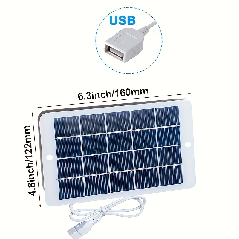 1PC 5V Waterproof Flexible Solar Panel With USB Port Portable Outdoor Sunlight Battery Charger Power Bank Backup Charging For RV Camping