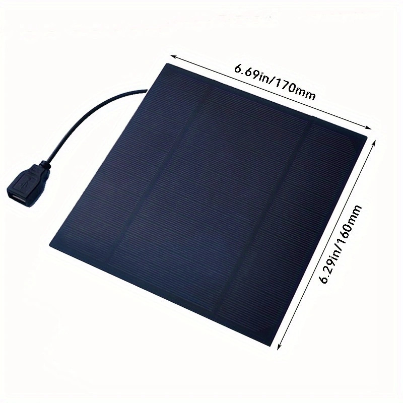 1PC 60W Portable Solar Panel Kit 5V Dual USB Fast Charging Emergency Power Panel Outdoor Battery Charger For Camping Hiking Mobile Phone