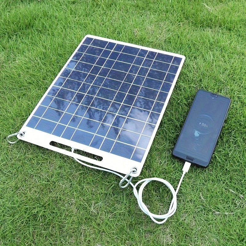 1PC 60W Portable Solar Panel Kit 5V Dual USB Fast Charging Emergency Power Panel Outdoor Battery Charger For Camping Hiking Mobile Phone