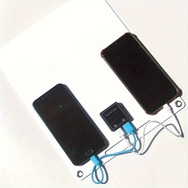 1PC 60W Portable Solar Panel Kit 5V Dual USB Fast Charging Emergency Power Panel Outdoor Battery Charger For Camping Hiking Mobile Phone