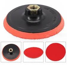 Generic 4.5 Inch Hook and Loop Backing Pad | 115mm M14 Thread Sanding Disc Holder Support Plate for Angle Grinder Polisher Machine Wood Metal Polishing Buffing Max 12000 RPM (1 Piece)angle grinder.