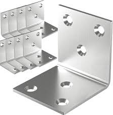 Heavy Duty 50x50x40mm Corner Brackets 90 Degree Angle Brace Structural Joint Timber Frame Reinforcement Plate Connectors Wood Bracket Shelf Supports Zinc Plated L Shape Steel Bracket Fasteners Pack.
