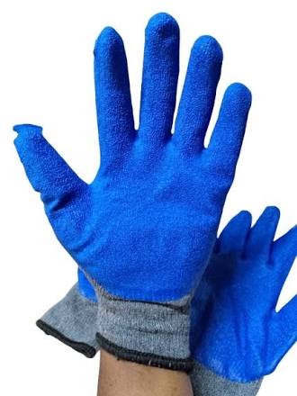 Resend Diamond Grip Safety Gloves 1Pair Heavy Duty Crinkle Latex Coated Construction Gardening Electrical Work Gloves Anti Slip Puncture Resistant Hand Protection                                     .
